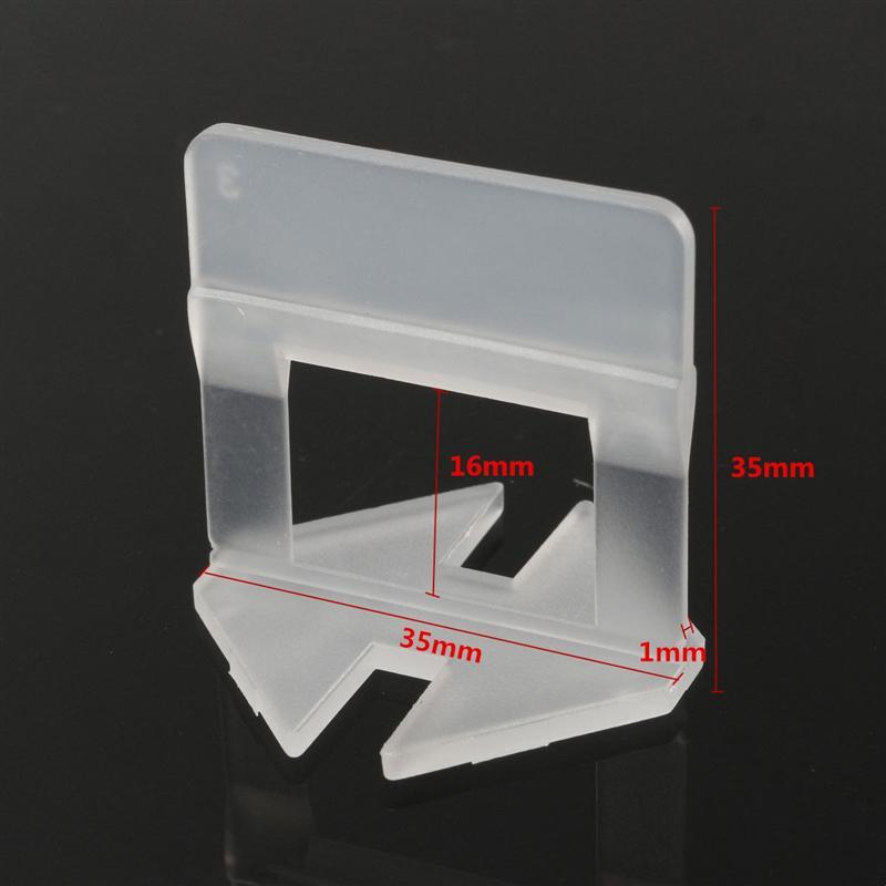 400pcs Tile Leveling System Clips Kit Wall Floor Tile Spacer Tiling Tool 1.0mm Free shipping