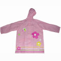 Children's pink PVC raincoat