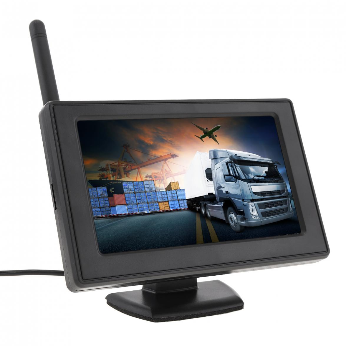 4.3 Inch Wireless Rear View Camera System TFT LCD Vehicle Rear View Monitor + Night Vision Camera for SUV RV Pickup Minivan
