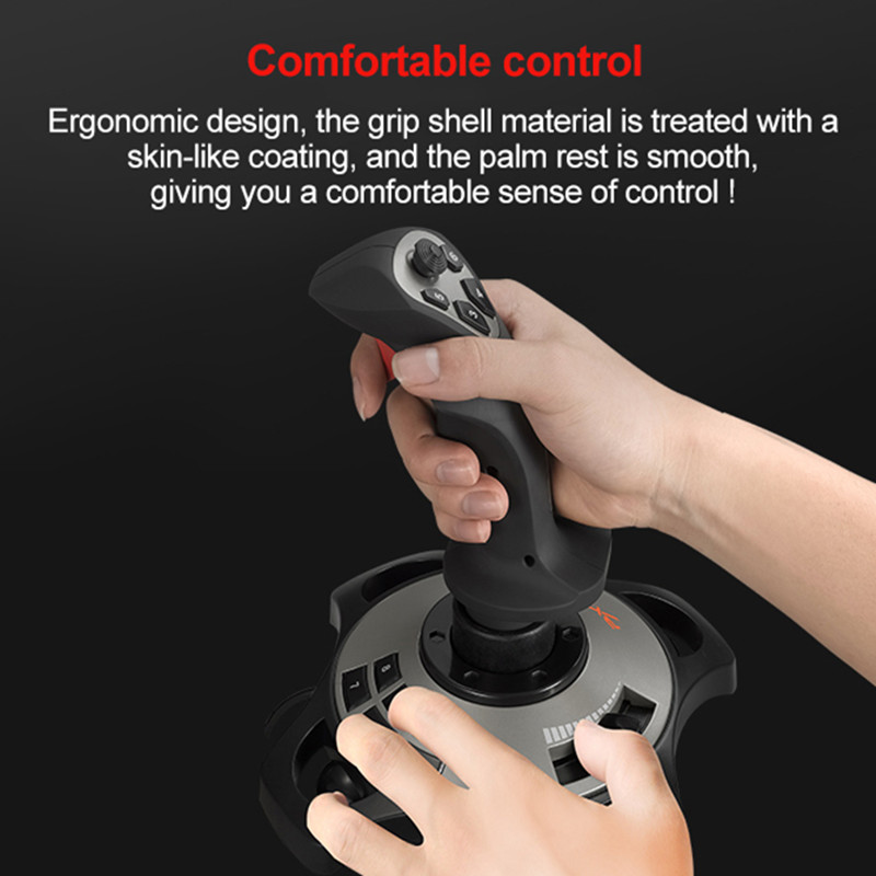 PXN PXN-2113 Flight Stick Joystick Game Controller for PC Computer 4 Axis Arcade Control Gamepad for Fly Games Joystick Android