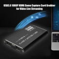 HD 1080P 60fps HDMI Audio Video Capture Card HDMI To USB 3.0 Game Live Streaming Broadcast Recording Plate Mic Input 4K Loop Out