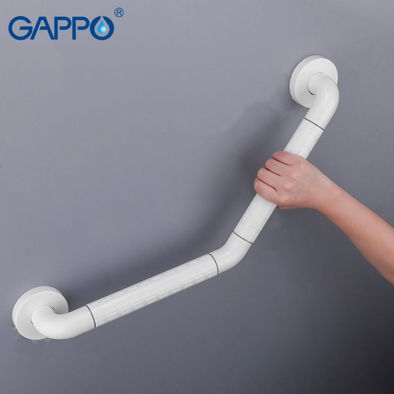 GAPPO Anti-slip Shower bathroom Grab Bar for elderly Plastic Grab Bar Handrail white Bathroom Railing Trapleuning Bathtub Access