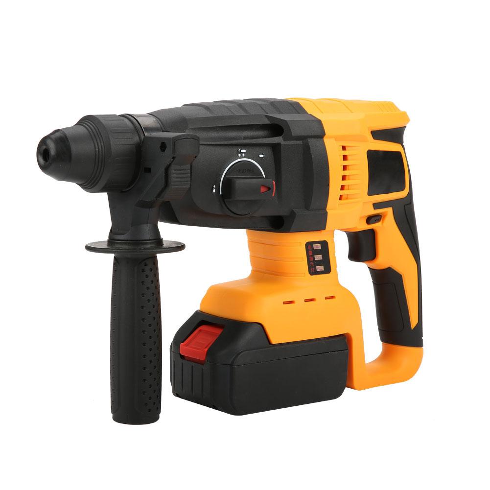 21V Cordless Lithium Battery Electric Rotatory Hammer Drill Rechargeable Power Tool Hammer