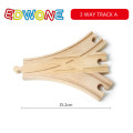 EDWONE New All Kinds Wooden Track Parts Beech Wooden Railway Train Track TOY Accessories Fit Biro Wooden Tracks
