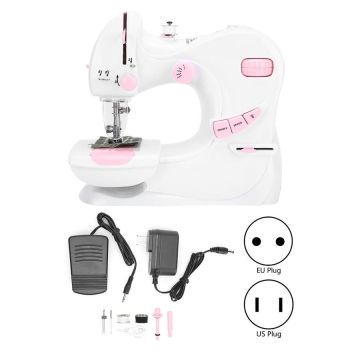 Electric Sewing Machine Mini Portable Multi-Function Household Embroidery Tool Crafts 100-240V Sewing Machine