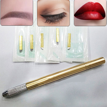 Fast Delivery Practical Makeup Microblading Eyebrow Tattoo Kits Pen Needle Beauty Girls Great for Beginners Body Art