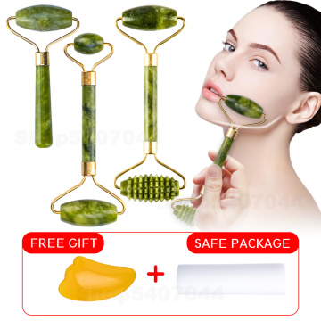 Massager For Face Jade Roller Facial Skin Care Tools Natural Gouache Scraper Body Back Beauty Slimming Massagers Lift Tools