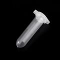 100Pcs 2ml Clear Plastic Vials Container Snap Cap Centrifuge Tubes Vials Sample Lab Container B36C