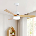 Solid Wood Ceiling Fan Lamp have Tricolor Light Double Wireless Control for hallway living room dining room 42 in 48 in 52 in