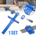 1pc/kit Hole Cabinet Locator Detachable Doweling Jig Drill Guide Fixture Ruler Sleeve Tool for Drawer Hardware Dowel