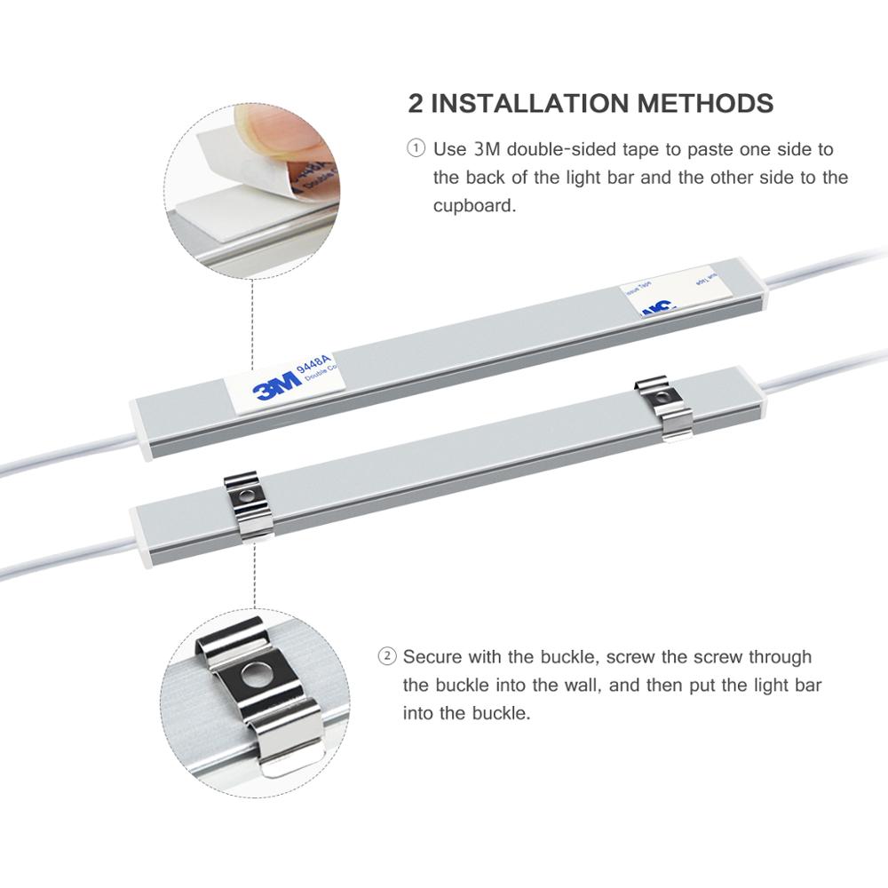 Led Light Strip Wardrobe Lamp Connectable Kitchen Lamp Sweep Switch Smart Hand Backlight Cabinet Aluminum Bar