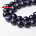 AAAAA Natural Blue SandStone Round Loose Beads 4 6 8 10 12 14MM Pick Size For Jewelry Making DIY Bracelet Accessories 15" Strand