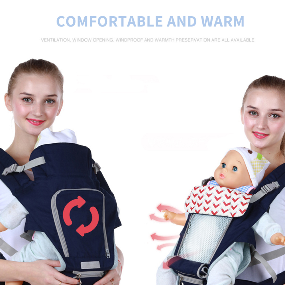 Ergonomic Baby Carrier Infant Hip seat Carrier Kangaroo Sling Front Facing Backpacks for Baby Travel Activity Gear 0-36 Months