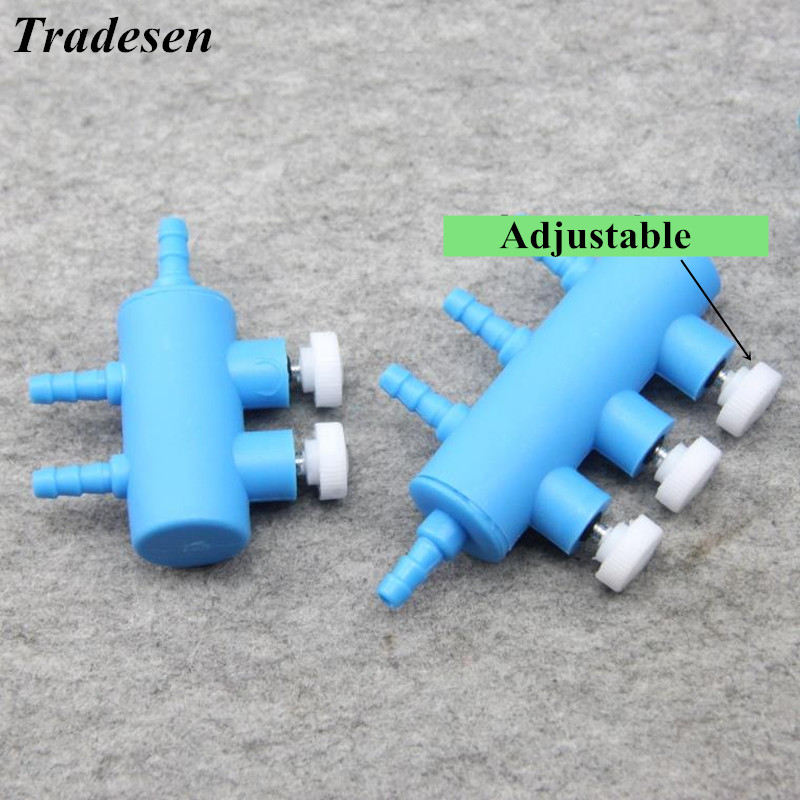 2 3 4 5 6 Way Outlet Air Flow Distributor Fish Tank Manifold Splitter Lever Useful Control Air Pump Accessories Aquarium Switch