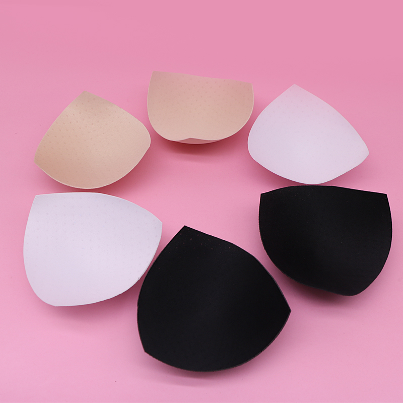 2Pairs Push Up Bra Pads Triangle Sponge Pads for Women Removable Insert Breast Enhancers Bra Pads Intimate Accessories Bra Cups
