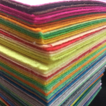 41pcs Colorful Nonwoven Felts Polyester Cloth Felt Fabric Flowers DIY Bundle For Sewing Doll Toys Kids Handmade Craft Home Decor