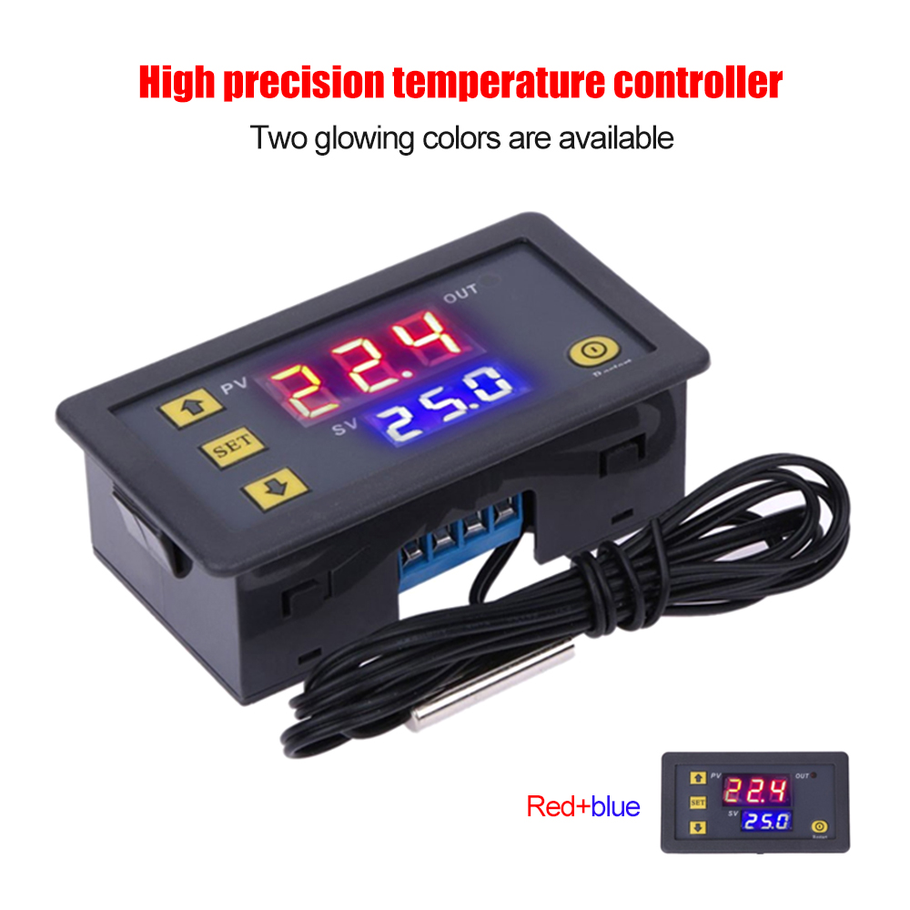Temperature Controller Digital Display Thermostat Module Temperature Control Switch Micro Heating Cooling Temperature Control