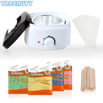 Hair Removal Wax-melt Warmer Heater Machine Set Mini SPA Paraffin Wax Beans Depilatory No Strip Depilatory Hot Film Hard Waxing