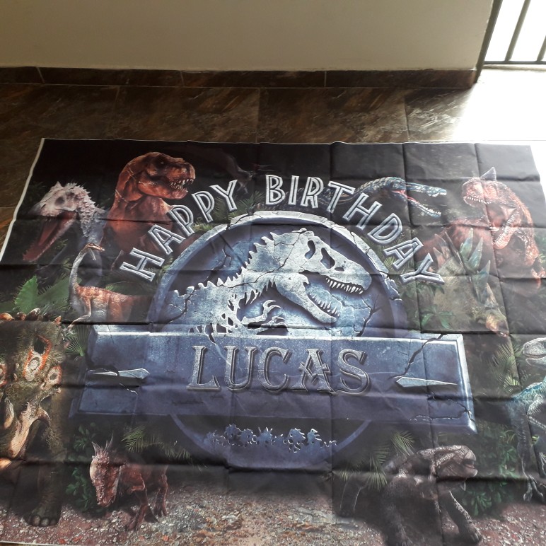 Jurassic Park World Dinosaur Theme Backdrop Photographic Studio Photo Background Baby Birthday Party Decorations Prop