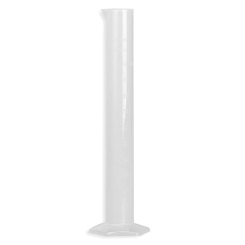 100ml Translucent Plastic Laboratory Cylinder Graduated Measuring Cylinder Tools for Chemistry Laboratory Test School Supplies