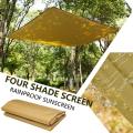 Awning Shade Canopy Gazebo Shade Screen Durable Practical Portable Square 190T Polyester 3-4 People Beige Waterproof Travel