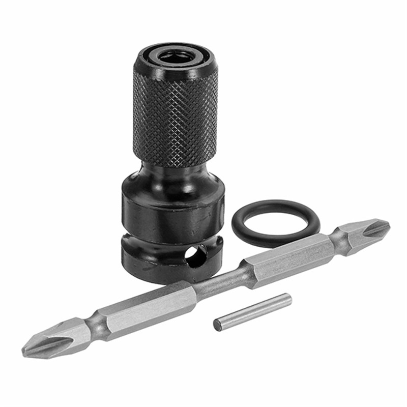 DANIU 1/2 Inch Square To 1/4 Inch Hex Telescopic Drill Chuck Converter With 100mm PH2 Screwdriver Bit