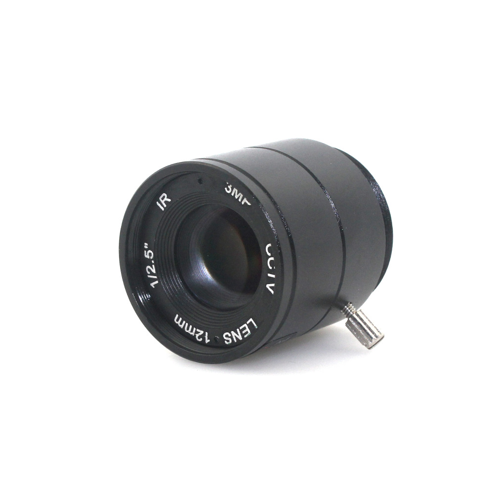 2pcs 3MP 12mm CS Lens 1/2.5'' F1.4 CS Fixed IR 3 Megapixel CCTV Lens For IR 720P/1080P CCTV Security ip Camera