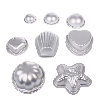 16PCS 6 Style DIY Metal Bath Bomb Mold Crafting Bath Bombs Handmade Soaps & Cake