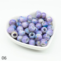 50pcs 10mm Big Hole Round Beads for Jewelry Making DIY Accessory