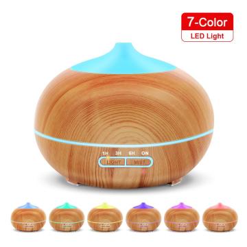 New 550ml Wood Essential Oil Diffuser Ultrasonic USB Air Humidifier With 7 Color LED Lights Remote Control Office Home Difusor