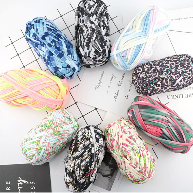 100g Woven Thread Colourful DIY Crochet Cotton Cloth Wool Yarn Hand Knit Blanket 95AA