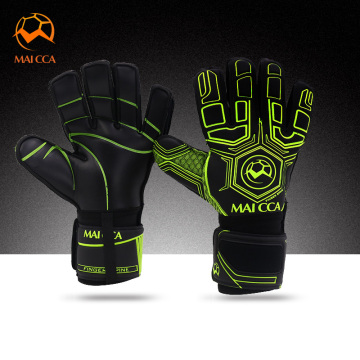 Adult professional soccer goalkeeper gloves finger protection target thick latex