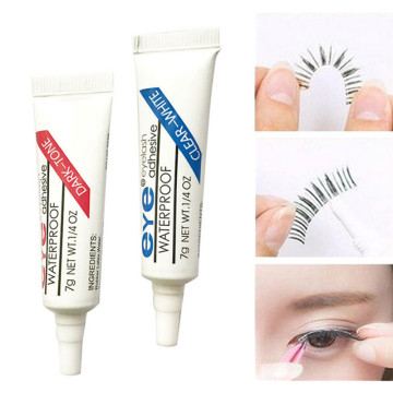 1 pc false eyelash glue strong transparent white / black waterproof false eyelash glue makeup gel eyelash glue beauty tools