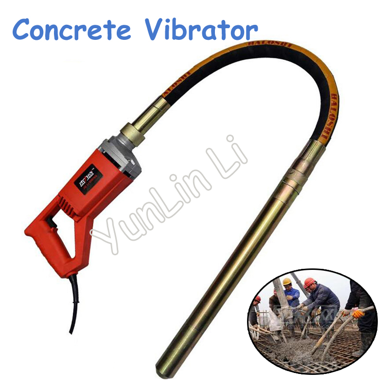 Concrete Vibrator 35mm Stable Voltage 800W/1.3kw/1.75kw Motor Construction Tools with 1m/1.2m/1.5m Tube Simple to Handle