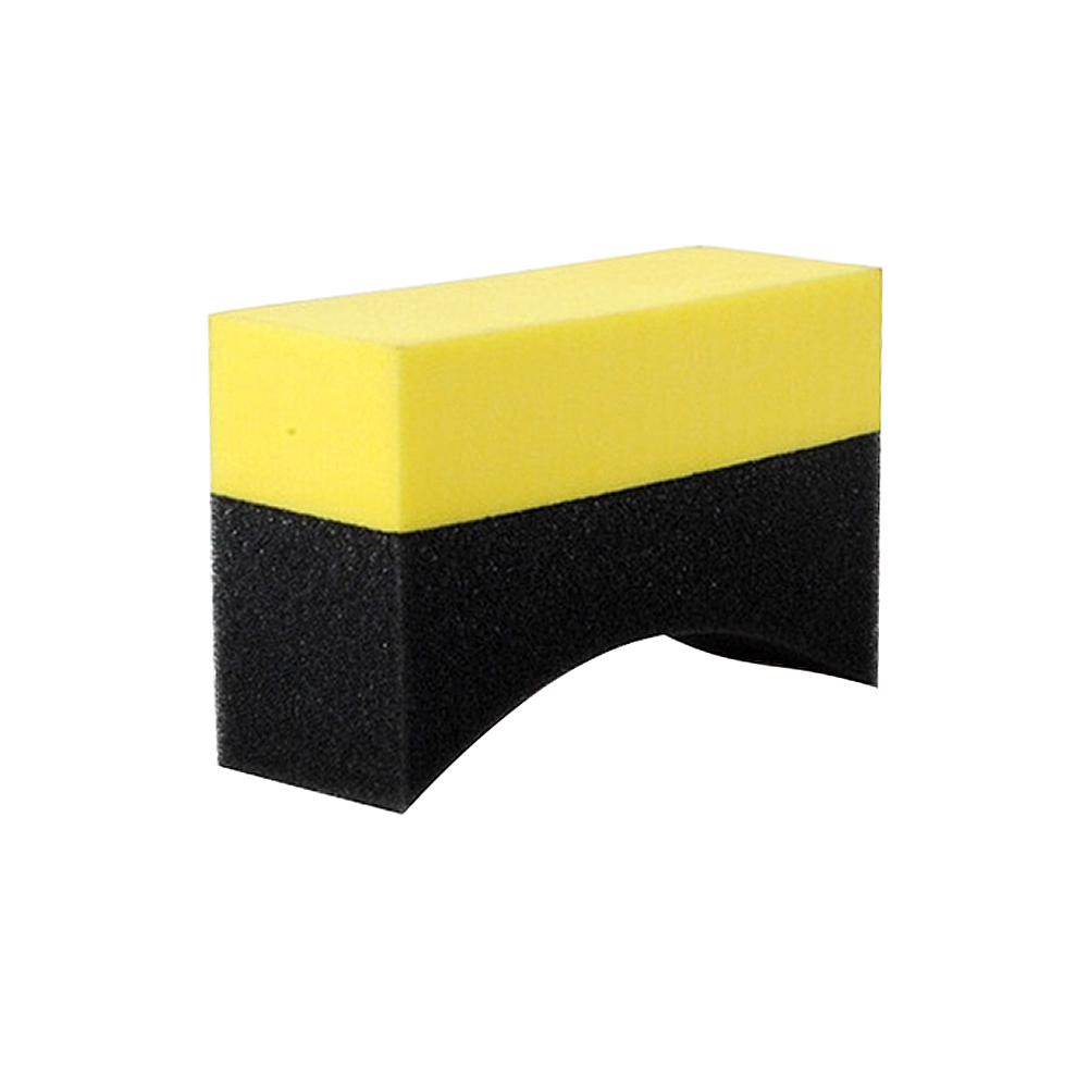 1 PCS Multifunctional Waxing Cleaning Sponge U-Shape Tire Wax Polishing Compound Sponge Tyre Brush Car Cleaning Sponge Wax Tool