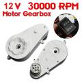 2 Pcs 550 Universal Electric Car Motor Gear Box 12V 30000RPM For Kids Electric Bike Bicycle Electric Motor