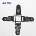 Luo Qiu suspender clips Black Metal+black PP 50 pcs/lot 1.2cm Garter clip Garment clips Clothing accessories Sewing Supplies