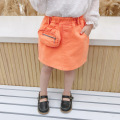 2020 Spring New Girls Skirt for Children Fashion Zippered Pocket 2 Color Baby Skirts