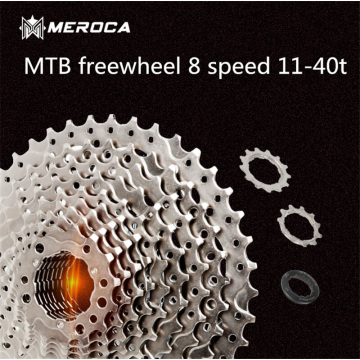 MEROCA MTB Bike 8S 11-40T Cassette Bicycle Freewheel Flywheel Sprocket 8 speed 11-40T 11-13-16-20-24-28-34-40T 431g