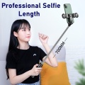 Tongdaytech Portable Bluetooth Phone Selfie Stick With Ring Fill Light Photo Foldable Tripod For Iphone Xiaomi Video Live Studio