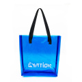 Clear tote bag PVC vinyl shopping handbag promotional bag available for custom