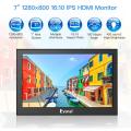 Eyoyo EM07H 7 Inch Mini IPS LCD Screen HDMI Minitor PC display Portable 1280x800 VGA AV BNC Monitor For CCTV Security Camera