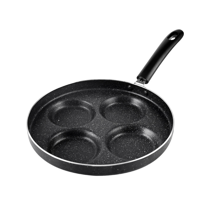 3/4 Four-hole Omelet Pan For Eggs Non-stick No Oil-smoke Breakfast Grill Pan Cooking Pot Ham PanCake Maker Frying Pans Creative