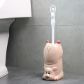 NEWYEARNEW Creative Pig Toilet Brush Holder Cleaning Tools for Toilet Household WC Bathroom Accessories Sets Wedding Gift