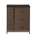 Dresser With 7 Drawers Furniture Storage Tower Unit For Bedroom Hallway Closet Office Organization Steel Frame Wood Three Colors