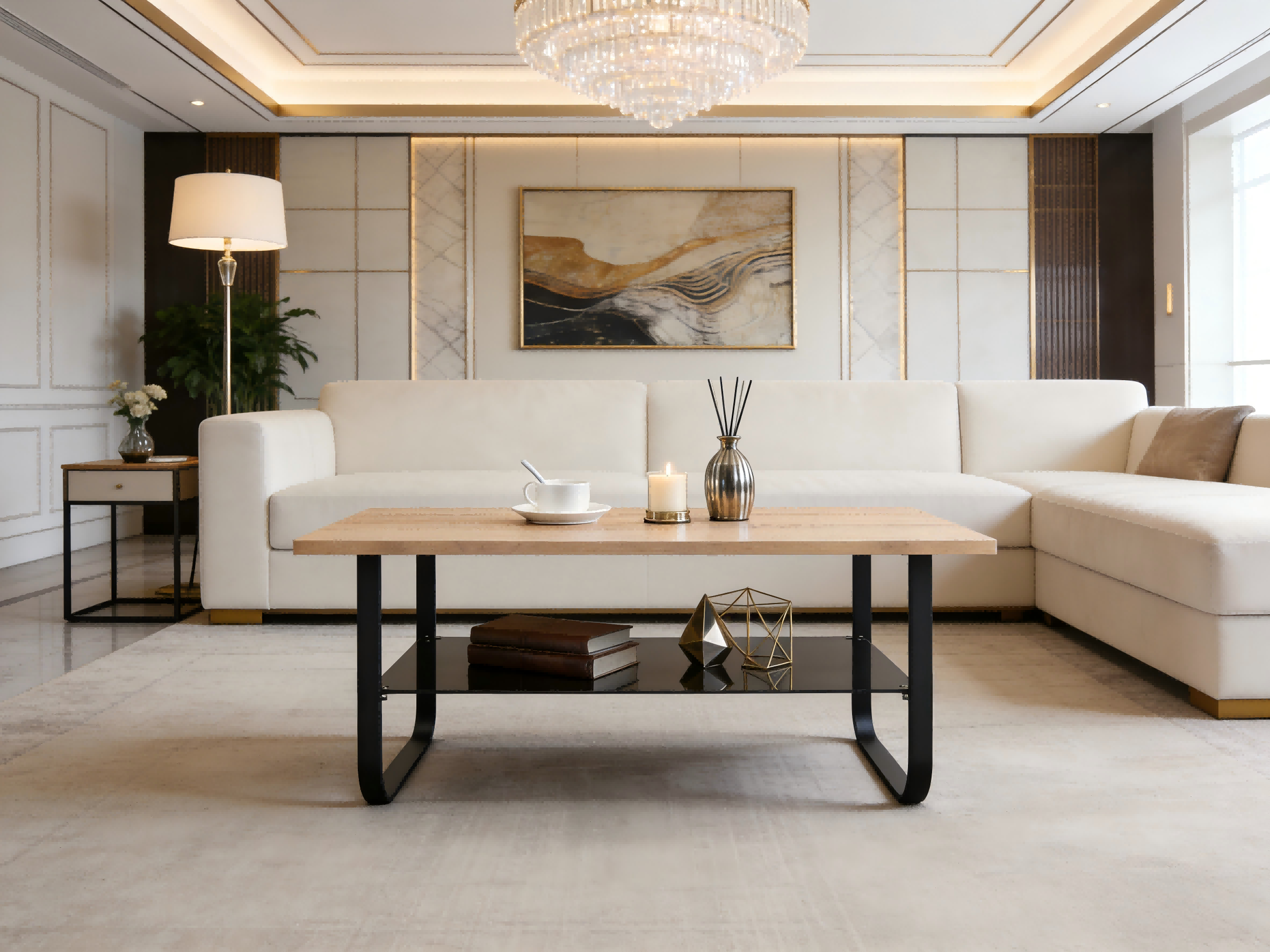 TL-21C05 wooden top  coffee table 7