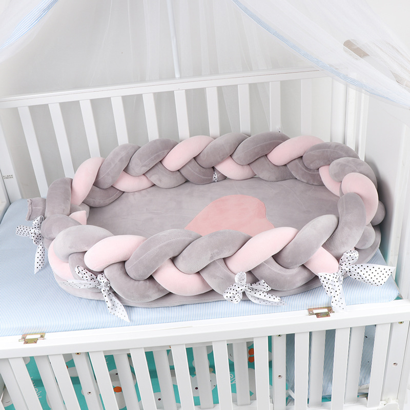 Dropshipping Portable Baby Crib Nursery Travel Folding Baby Bed Infant Toddler Sleep Nest Cotton Cradle Babies Cot Bassinet