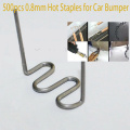 2021 500pcs 0.8mm Welding Wires Hot Staples for Car Bumper Flat Stapler Repair Plastic Welding Welding Soldering Supplies Parts