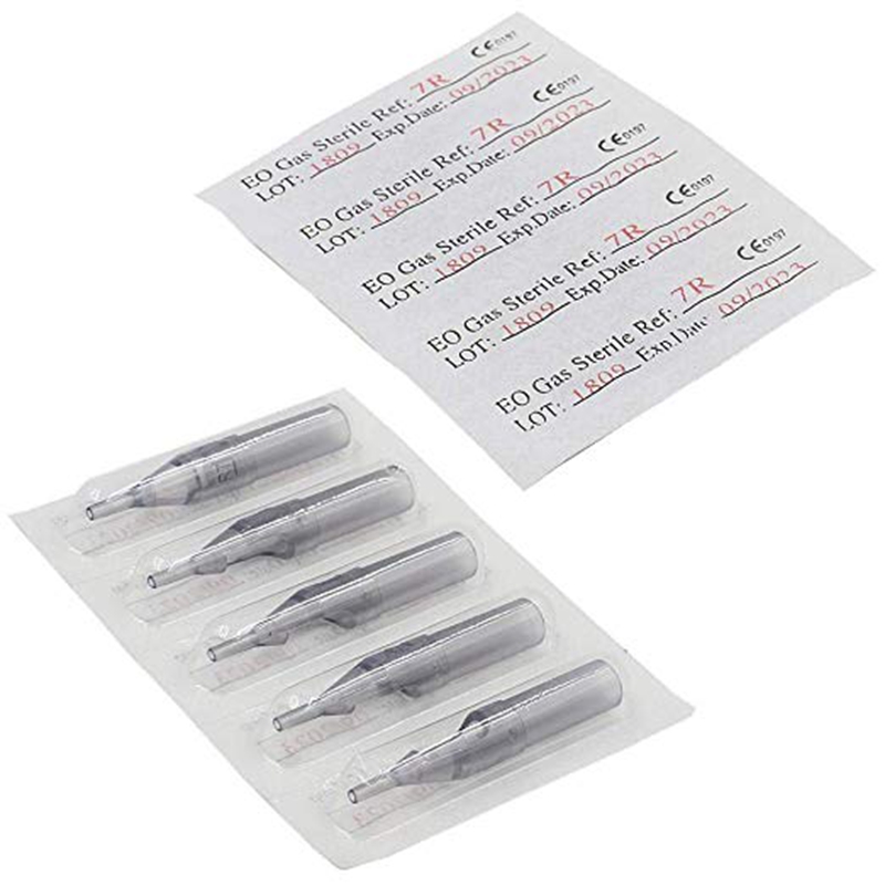 Disposable 50pcs 3RS 5RS 7RS 9RS 11RS 13RS 15RS Tattoo needles +50pcs 3rt 5rt 7rt 9rt 11rt 13rt 15rt Grey Tattoo tips kit