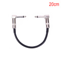 15/20/30 Guitar Patch Cables Right Angle 15/30CM Instrument Cables For Guitar Effect Pedals Guitar Accessories